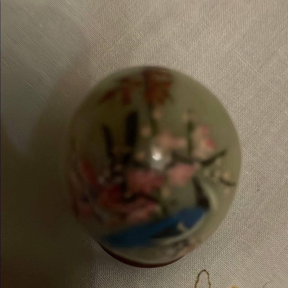 Decorative Sphere with Floral Design
